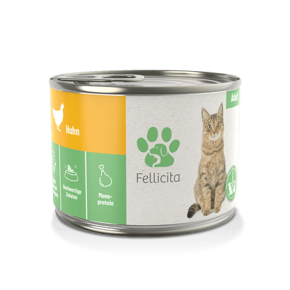 Fellicita - Kip Puur - Premium Katten Natvoer 200 g