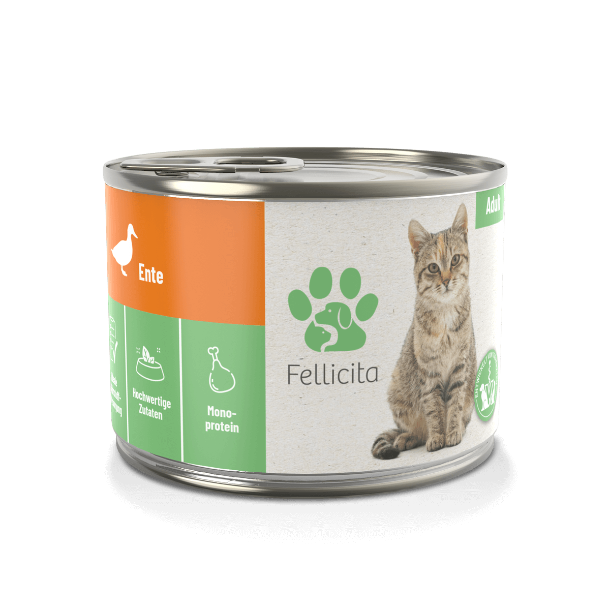 Fellicita - Eend Puur - Premium Katten Natvoer 200 g