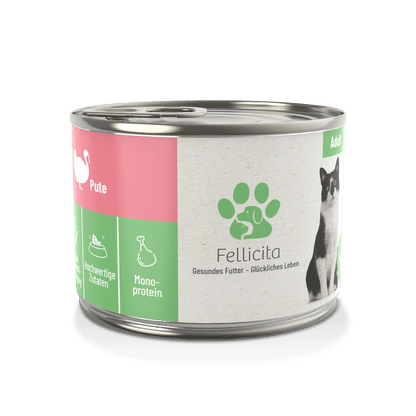 Fellicita Kalkoen Puur Premium Katten Natvoer 200 g