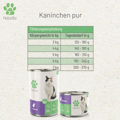 Fellicita Konijn Puur Premium Katten Natvoer 200 g